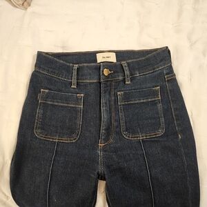 DL1961 Dark Blue Flare & Wide Leg Jeans